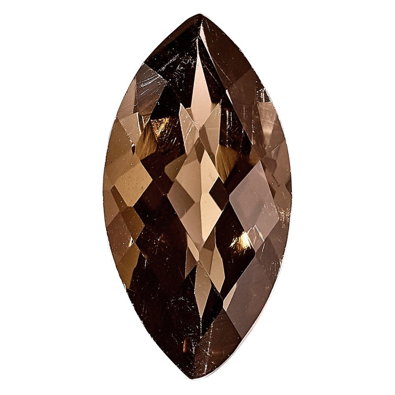 Gemstone Smoky Quartz Aa Quality 5X2.5mm Marquise Checkerboard