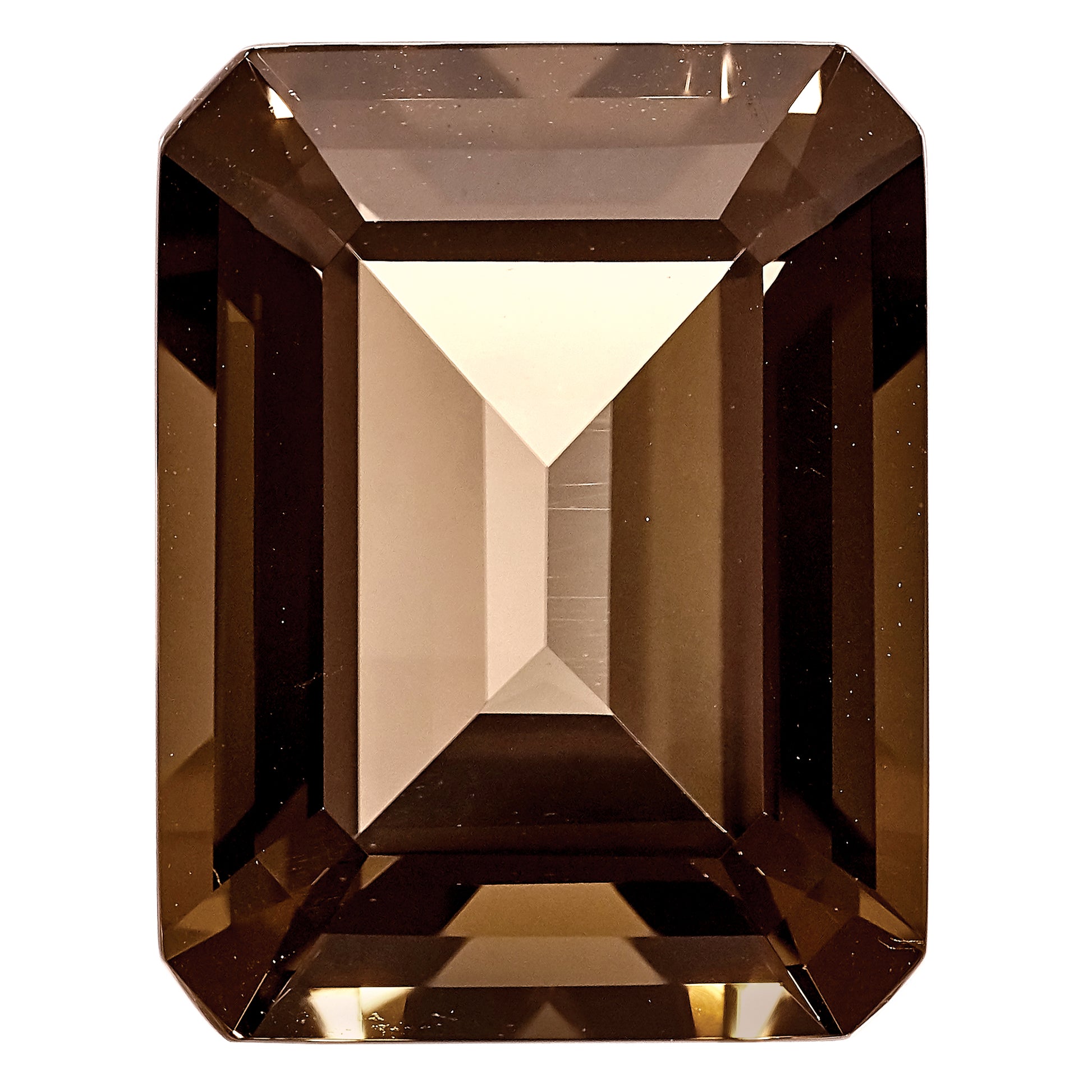 Gemstone Smoky Quartz Aa Quality 12X10mm Emerald Cut
