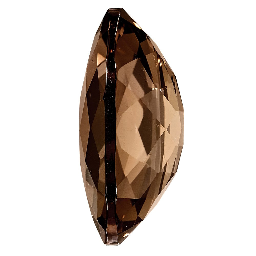 Gemstone Smoky Quartz Aa Quality 10X8mm Oval Checkerboard