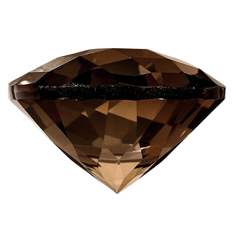 Gemstone Smoky Quartz Aa Quality 9mm Round Checkerboard