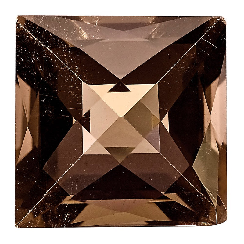 Gemstone Smoky Quartz Aa Quality 6mm Square Checkerboard