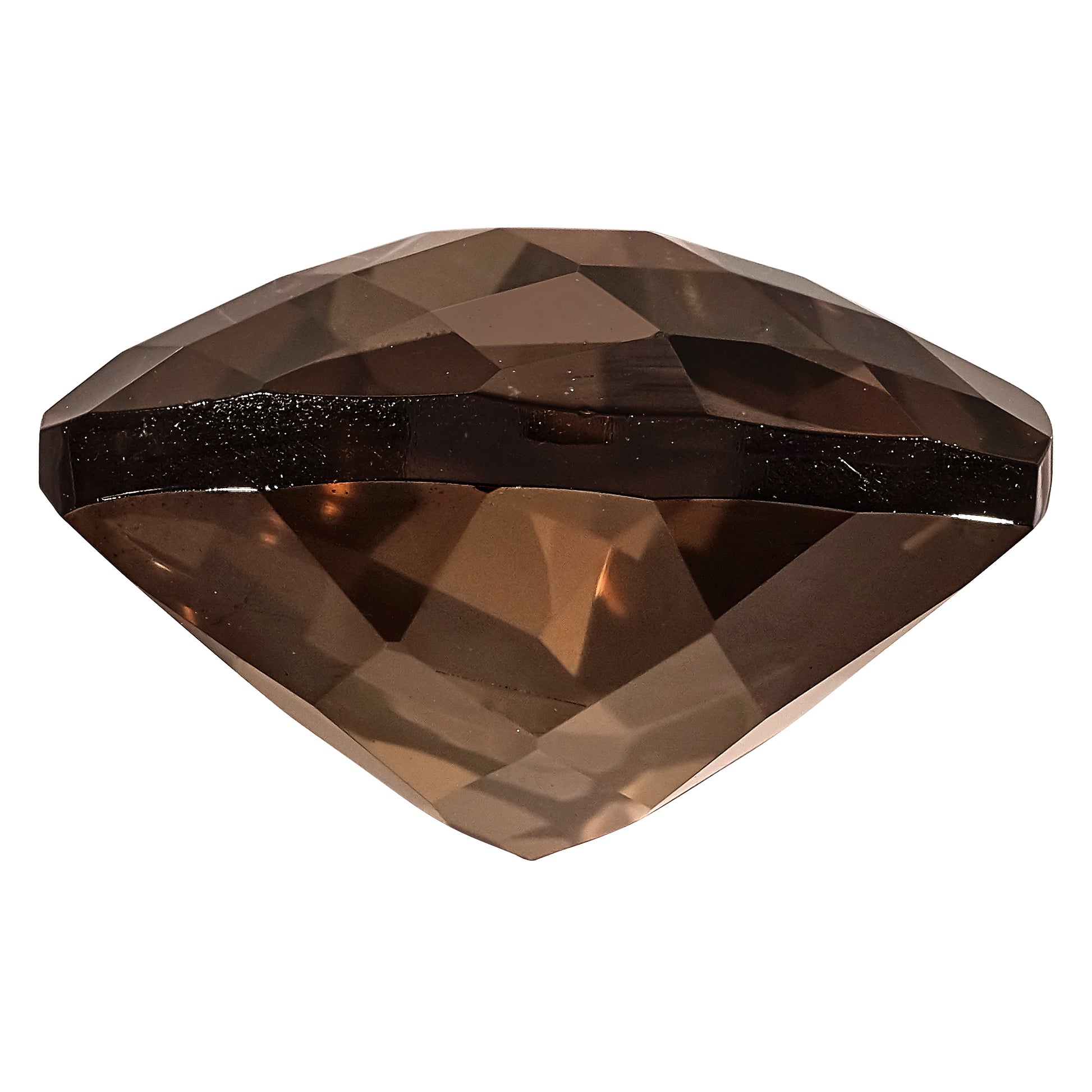 Gemstone Smoky Quartz Aa Quality 12mm Trillion Checkerboard
