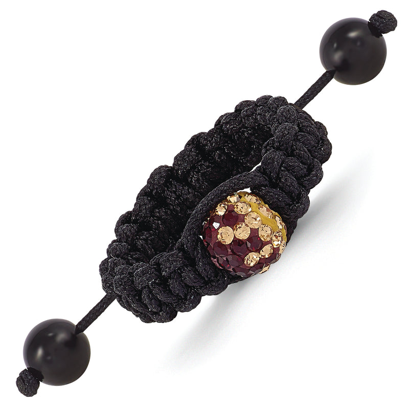 Fashion Crystal Macrame Adjustable Ring