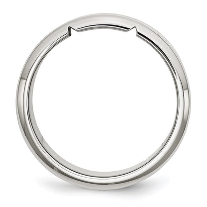Stainless Steel Polished And Textured 10mm Band
