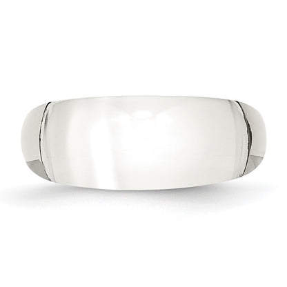 Stainless Steel 8mm Cats Eye Ring