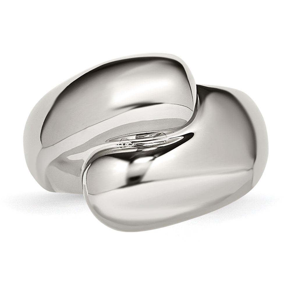 Stainless Steel Polished Size 8 Ring (Size 8 Only)