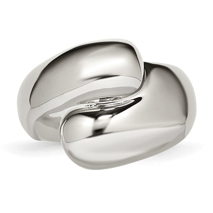 Stainless Steel Polished Size 8 Ring (Size 8 Only)