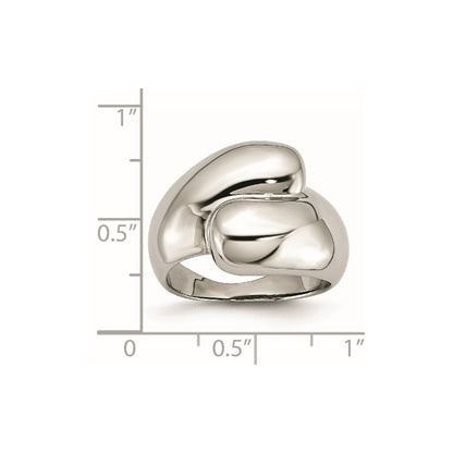 Stainless Steel Polished Size 8 Ring (Size 8 Only)