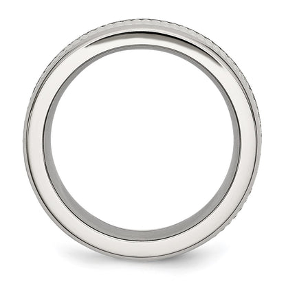 Stainless Steel Base With Mesh Center 8mm Band