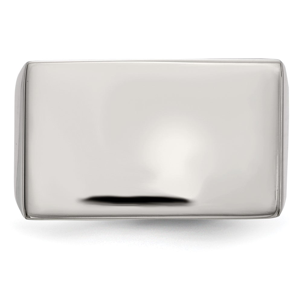 Stainless Steel Polished Id Ring