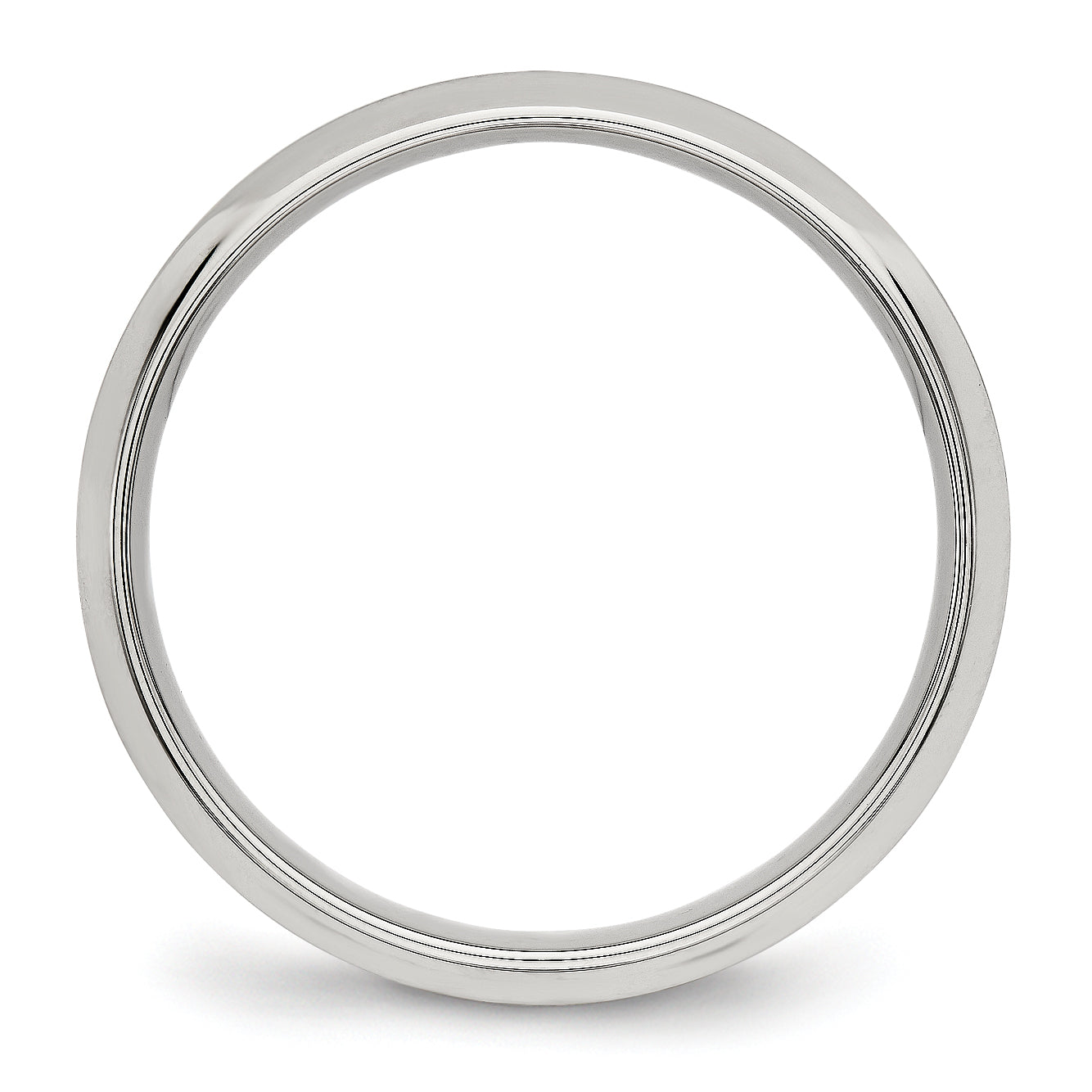 Stainless Steel Polished Brushed Center Ridged 5mm Band
