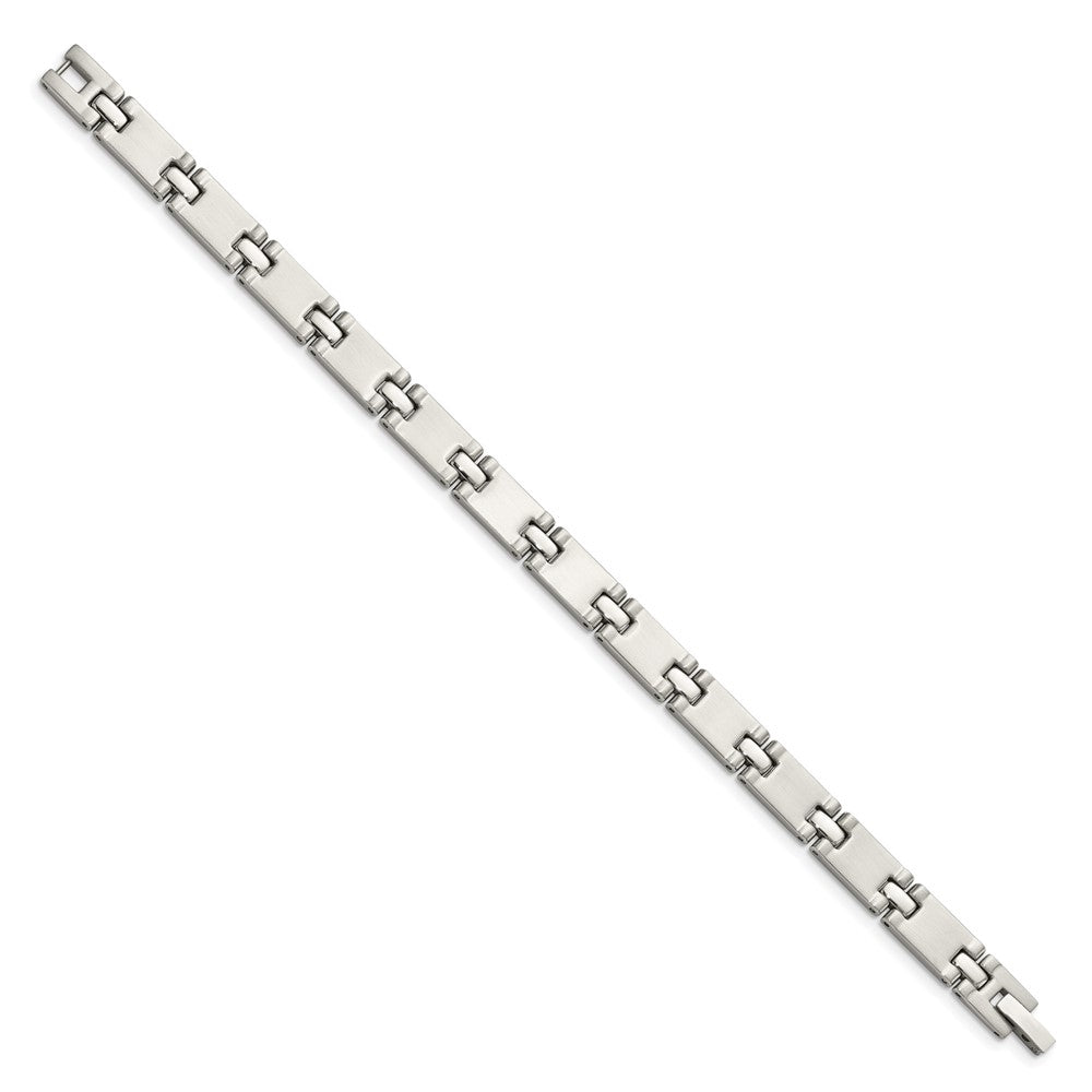 8.5 Inch Chisel Stainless Steel Brushed And Polished 8.25 Link Bracelet