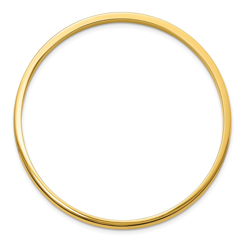 Stainless Steel Polished Yellow Ip-Plated 4mm Bangle
