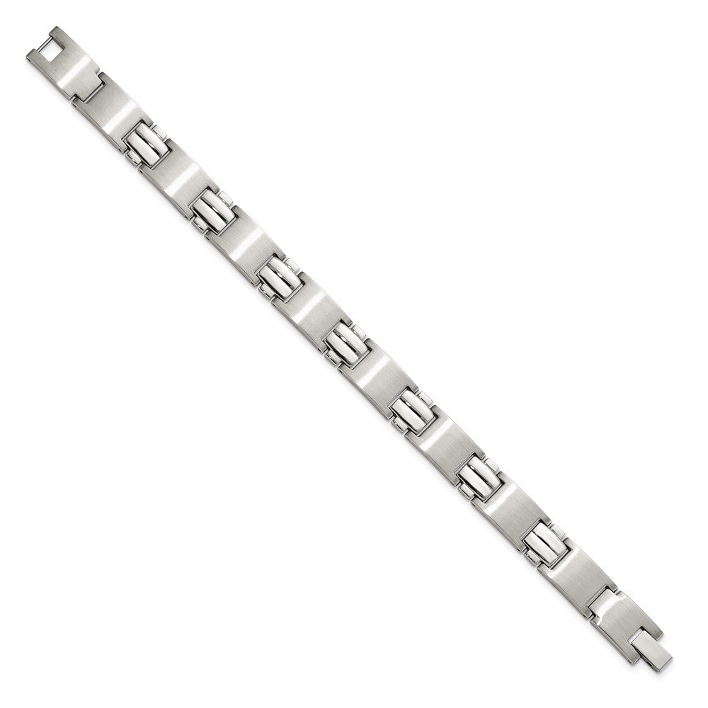 8.5 Inch Chisel Stainless Steel Brushed And Polished 8.25 Link Bracelet