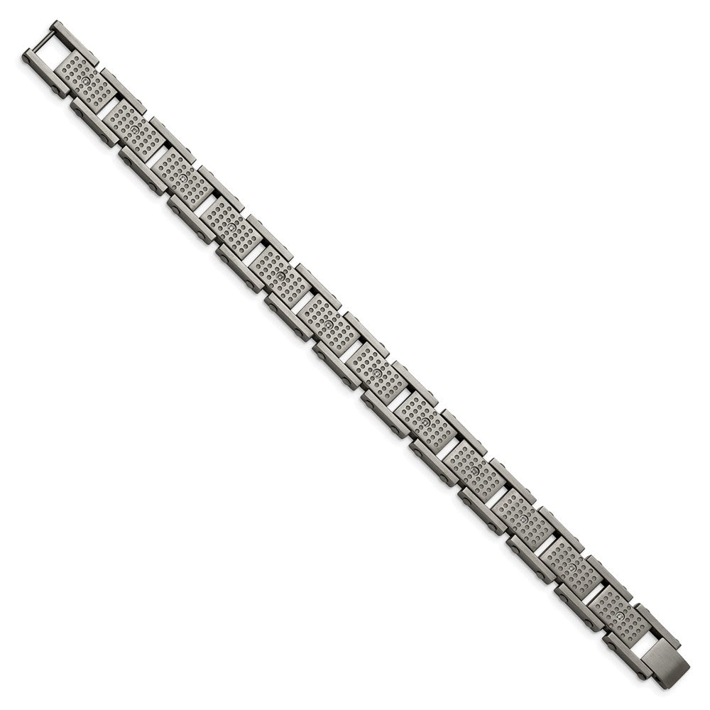 8.75 Inch Stainless Steel Brushed With Cz 8.75In Bracelet