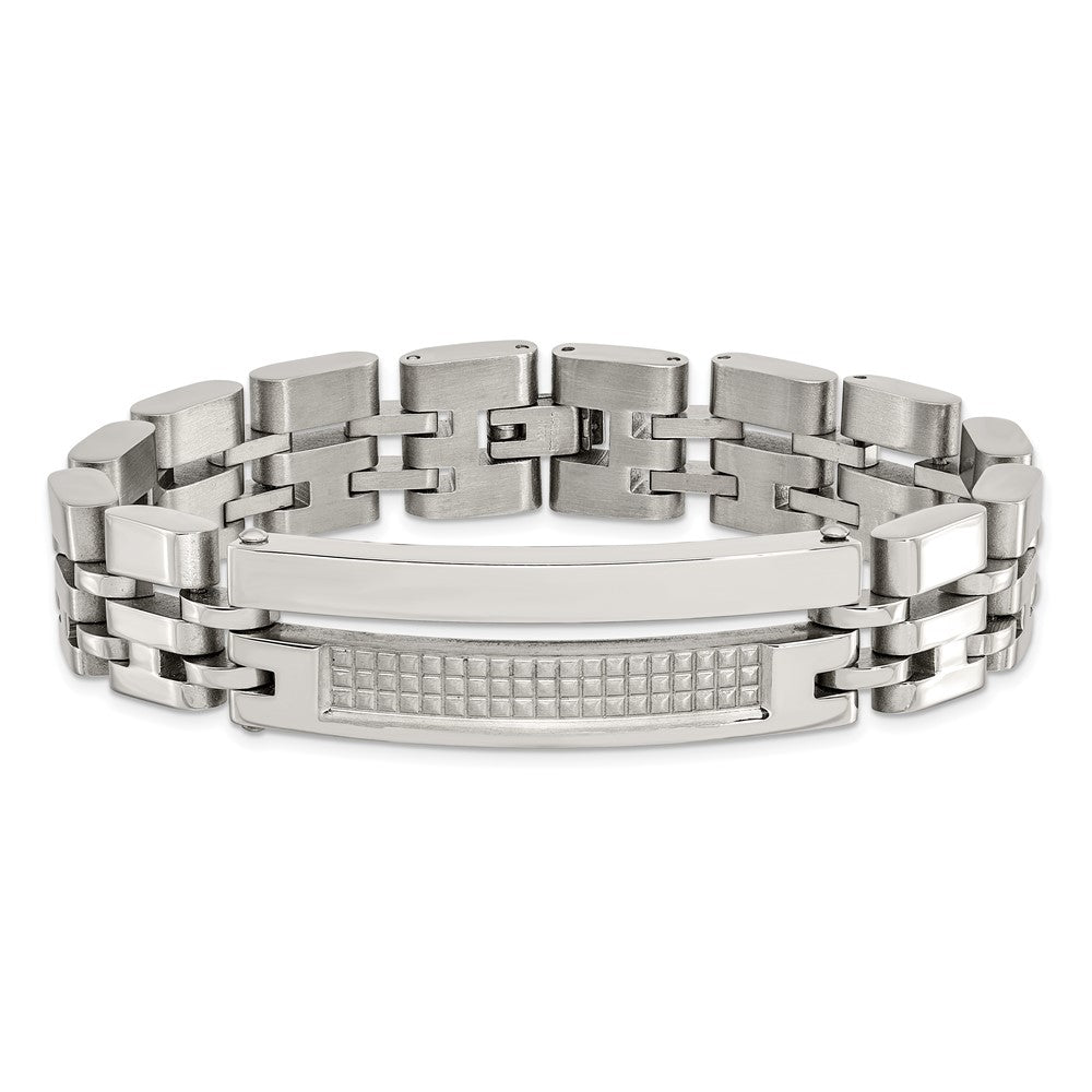 8.5 Inch Stainless Steel Brushed And Polished 8.5In Bracelet