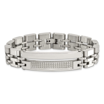 8.5 Inch Stainless Steel Brushed And Polished 8.5In Bracelet