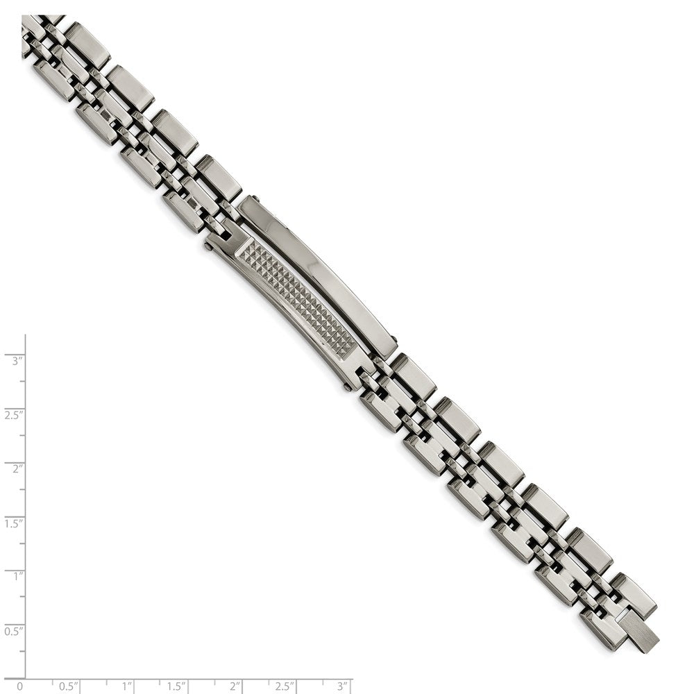 8.5 Inch Stainless Steel Brushed And Polished 8.5In Bracelet