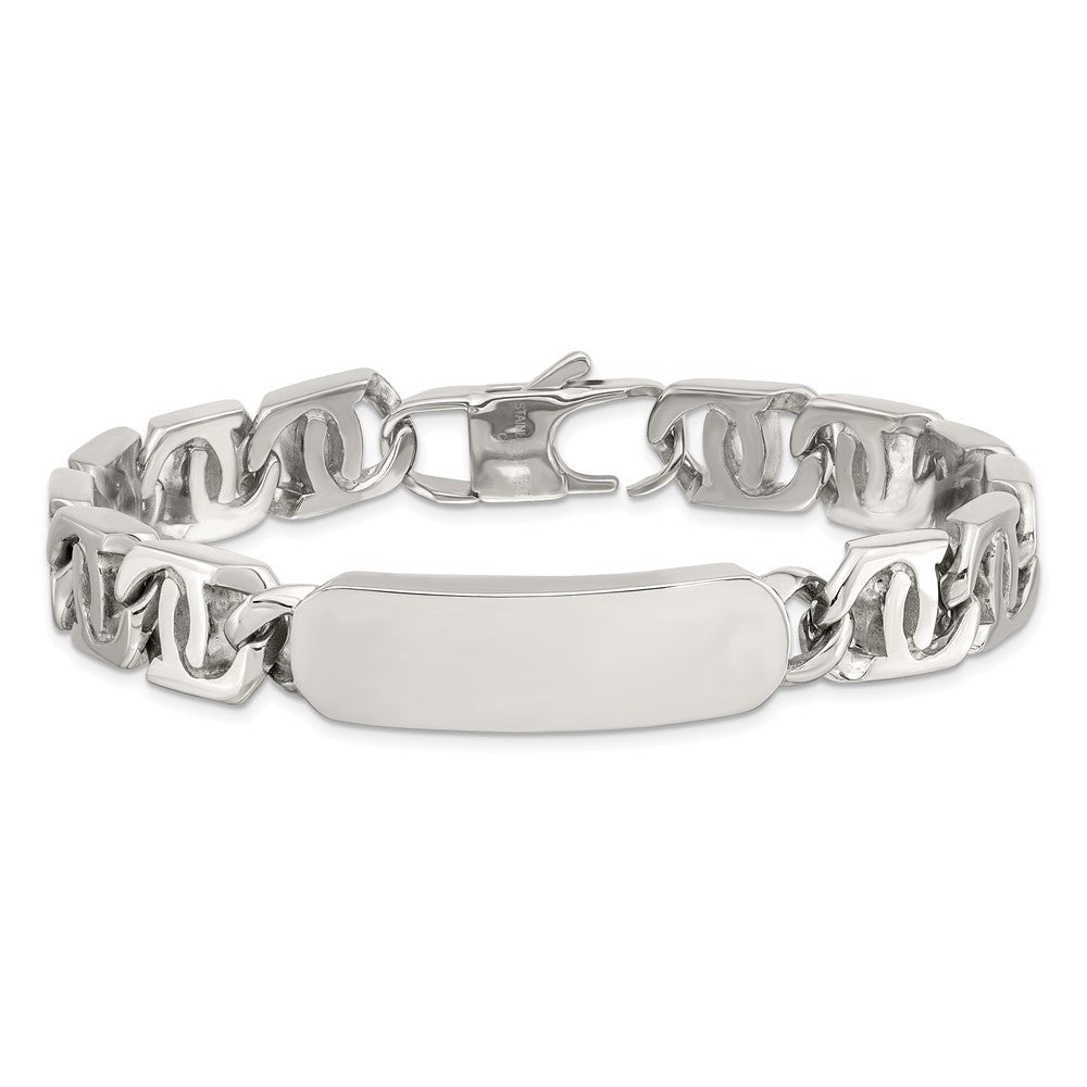 9 Inch Chisel Stainless Steel Polished 8.75 Id Bracelet