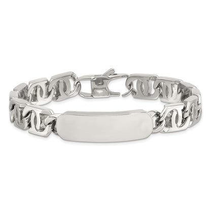 9 Inch Chisel Stainless Steel Polished 8.75 Id Bracelet