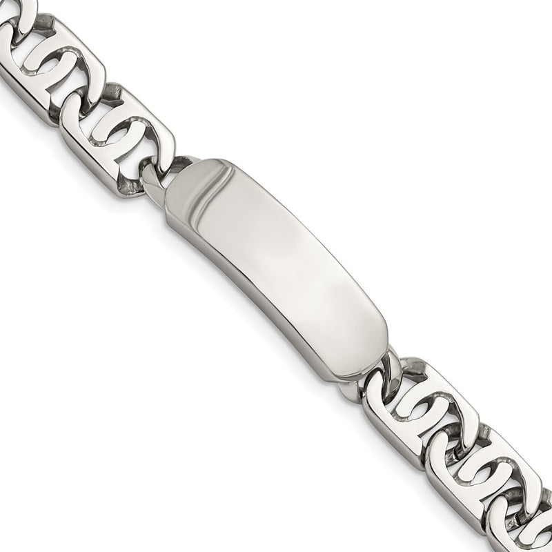 9 Inch Chisel Stainless Steel Polished 8.75 Id Bracelet