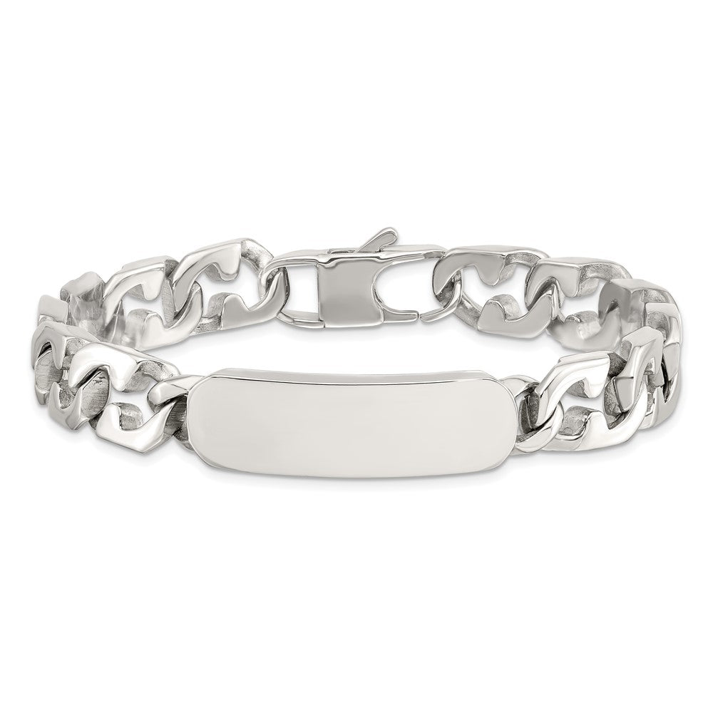 8.75 Inch Chisel Stainless Steel Polished 8.5 Id Bracelet