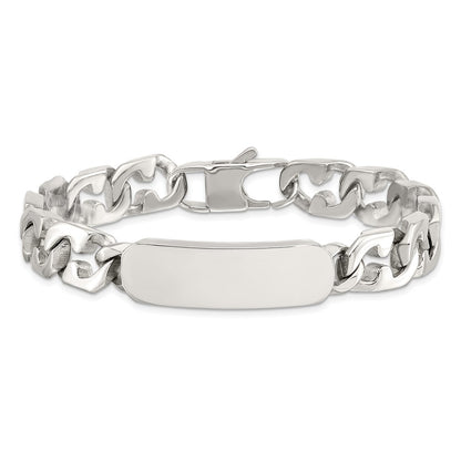 8.75 Inch Chisel Stainless Steel Polished 8.5 Id Bracelet