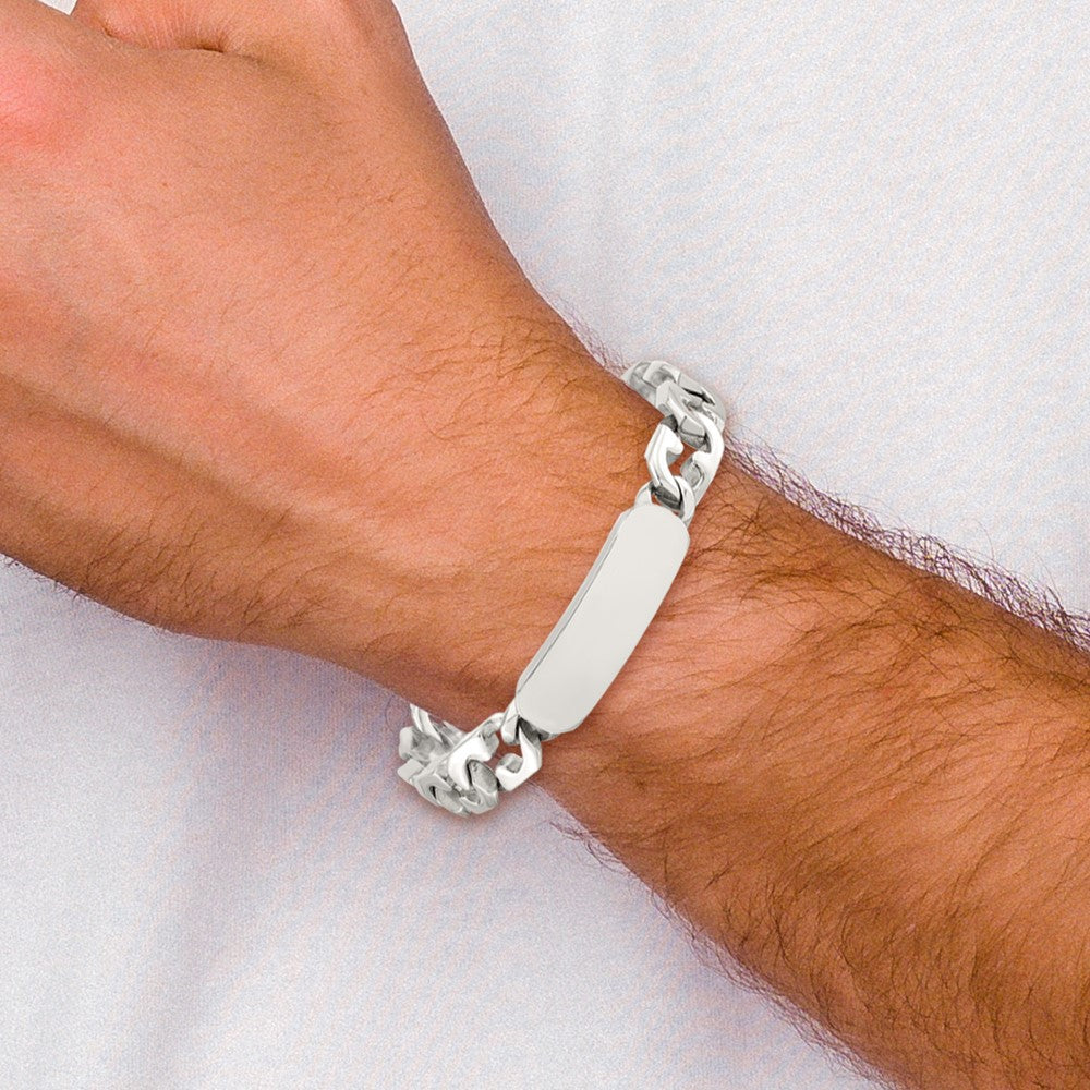 8.75 Inch Chisel Stainless Steel Polished 8.5 Id Bracelet