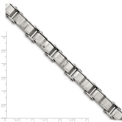 8 Inch Stainless Steel Brushed And Polished 8In Bracelet