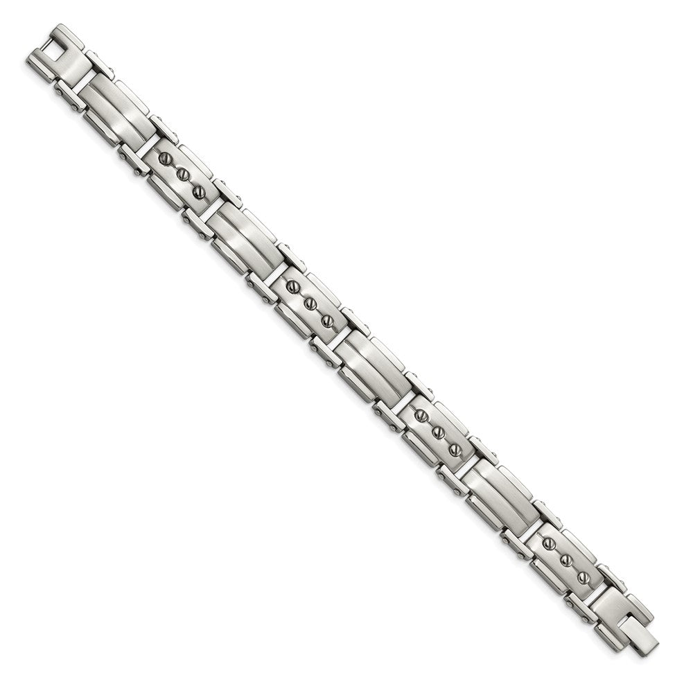 8.5 Inch Stainless Steel Brushed And Polished 8.5In Bracelet