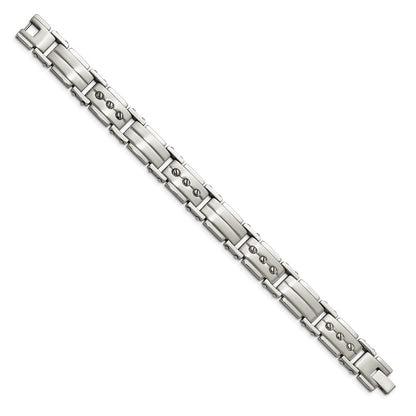 8.5 Inch Stainless Steel Brushed And Polished 8.5In Bracelet