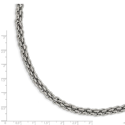 Stainless Steel Chisel Polished 9 Inch Bracelet