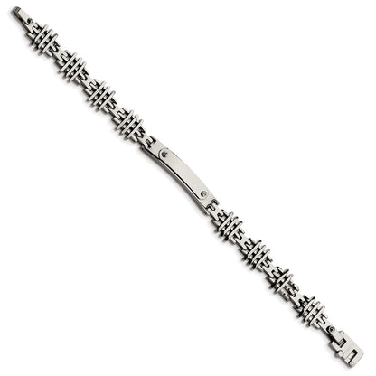 8.5 Inch Stainless Steel Polished 8.5In Id Bracelet