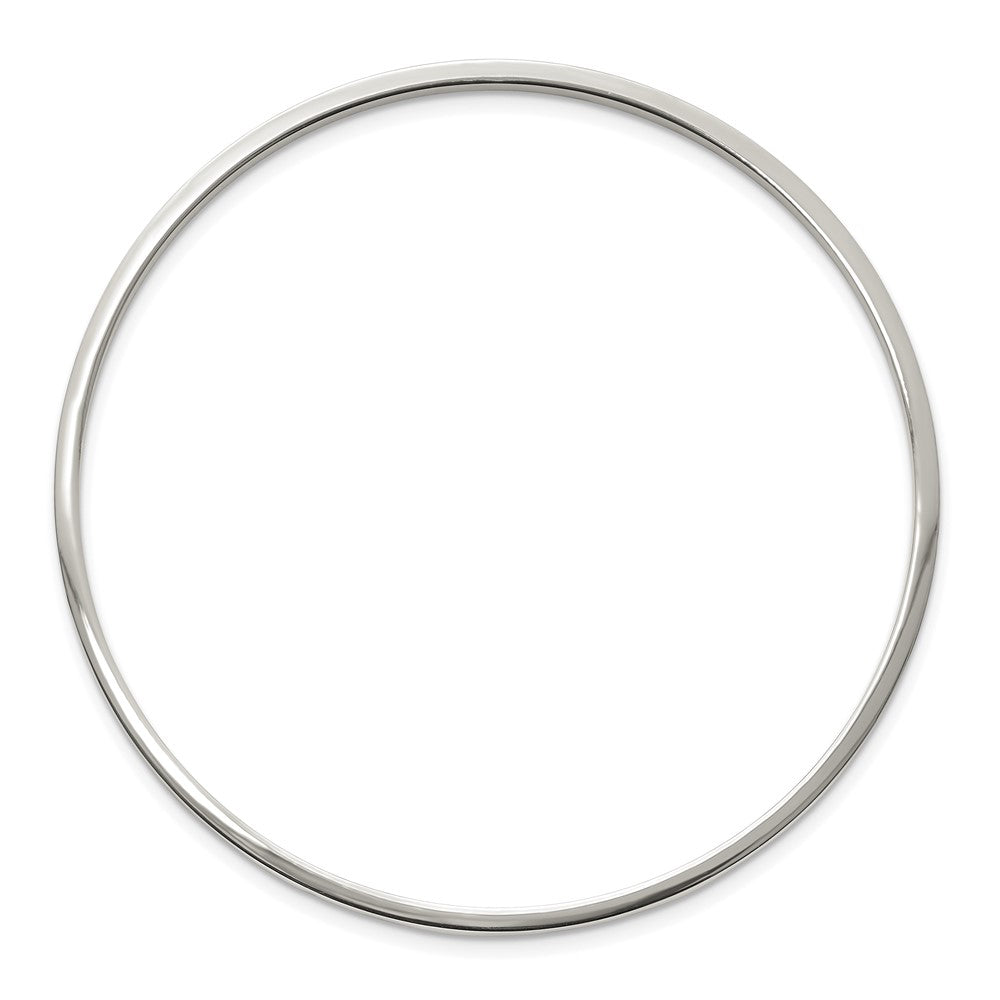 Stainless Steel Chisel Polished 2mm Bangle