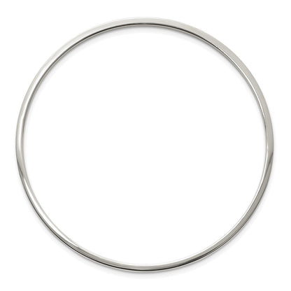 Stainless Steel Chisel Polished 2mm Bangle
