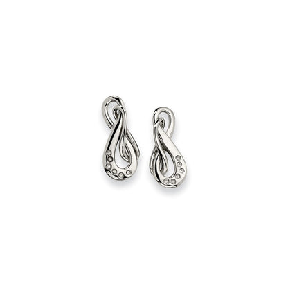 Stainless Steel Cz Earrings