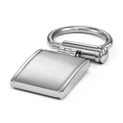 Stainless Steel Chisel Brushed And Polished Key Ring