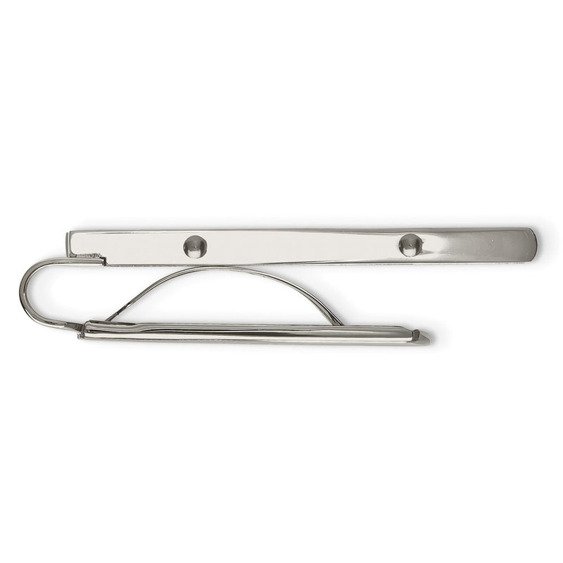 Stainless Steel Chisel Brushed And Polished Grey Carbon Fiber Inlay Money Clip
