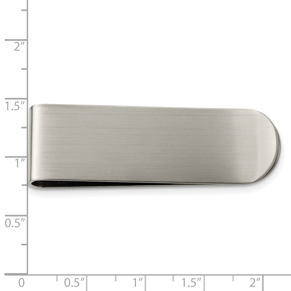 Stainless Steel Chisel Brushed Money Clip