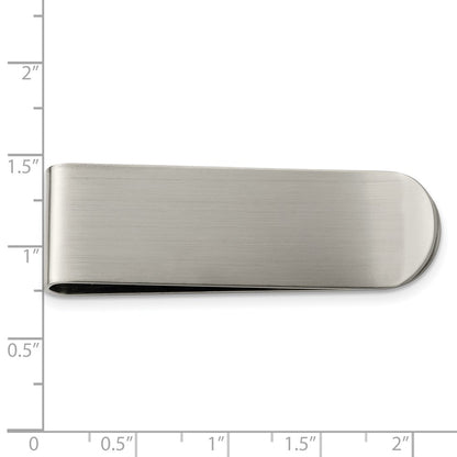 Stainless Steel Chisel Brushed Money Clip