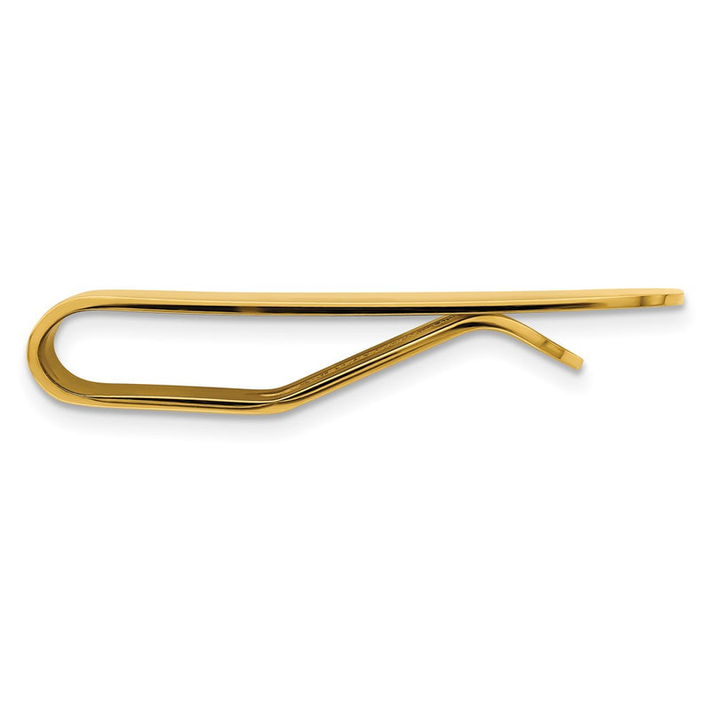 Stainless Steel Chisel Polished Yellow Ip-Plated Money Clip