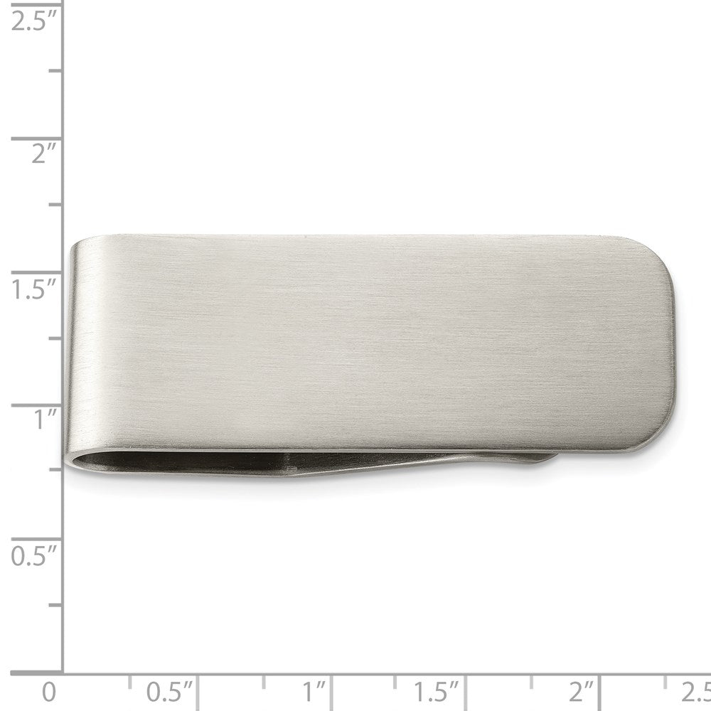 Stainless Steel Chisel Brushed Money Clip