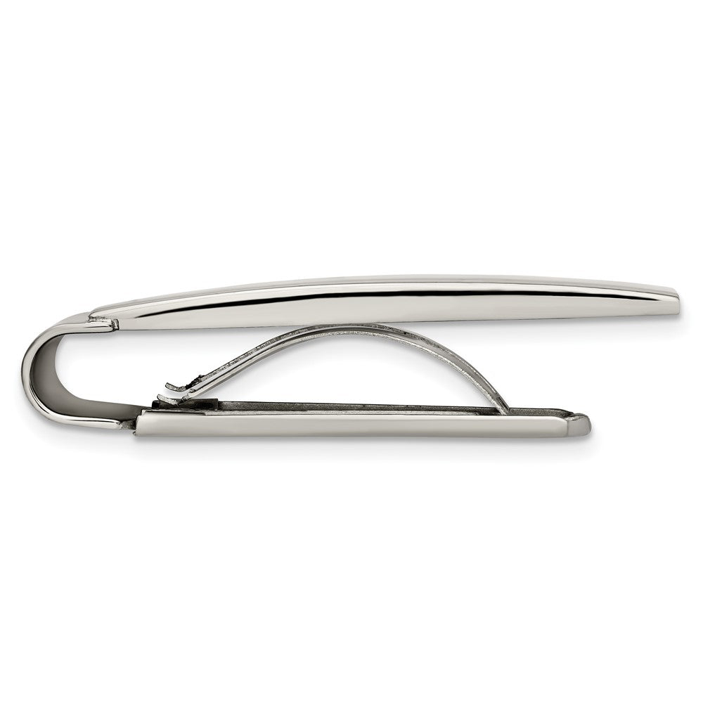 Stainless Steel Chisel Brushed And Polished Money Clip