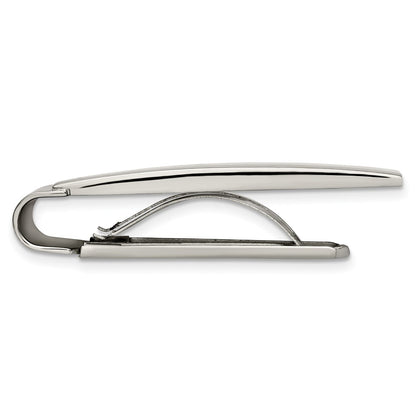 Stainless Steel Chisel Brushed And Polished Money Clip