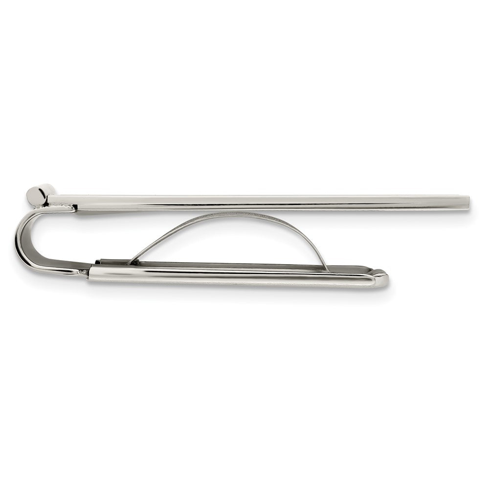 Stainless Steel Chisel Brushed And Polished Money Clip
