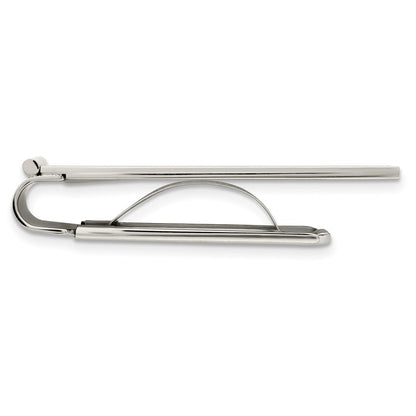 Stainless Steel Chisel Brushed And Polished Money Clip