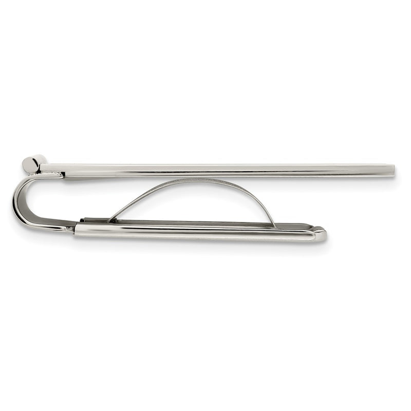 Stainless Steel Chisel Brushed And Polished Money Clip