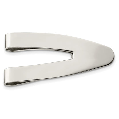 Stainless Steel Chisel Polished Money Clip