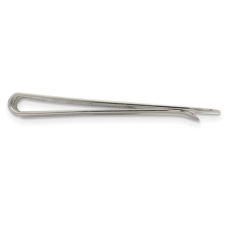 Stainless Steel Chisel Polished Money Clip