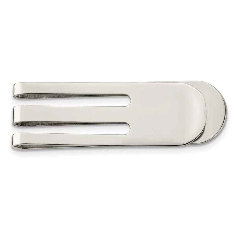 Stainless Steel Chisel Polished Money Clip